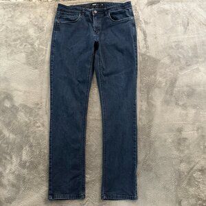 Barbell Apparel Athletic Fit Straight Leg Jeans Women's 36x32 Dark Wash Stretch